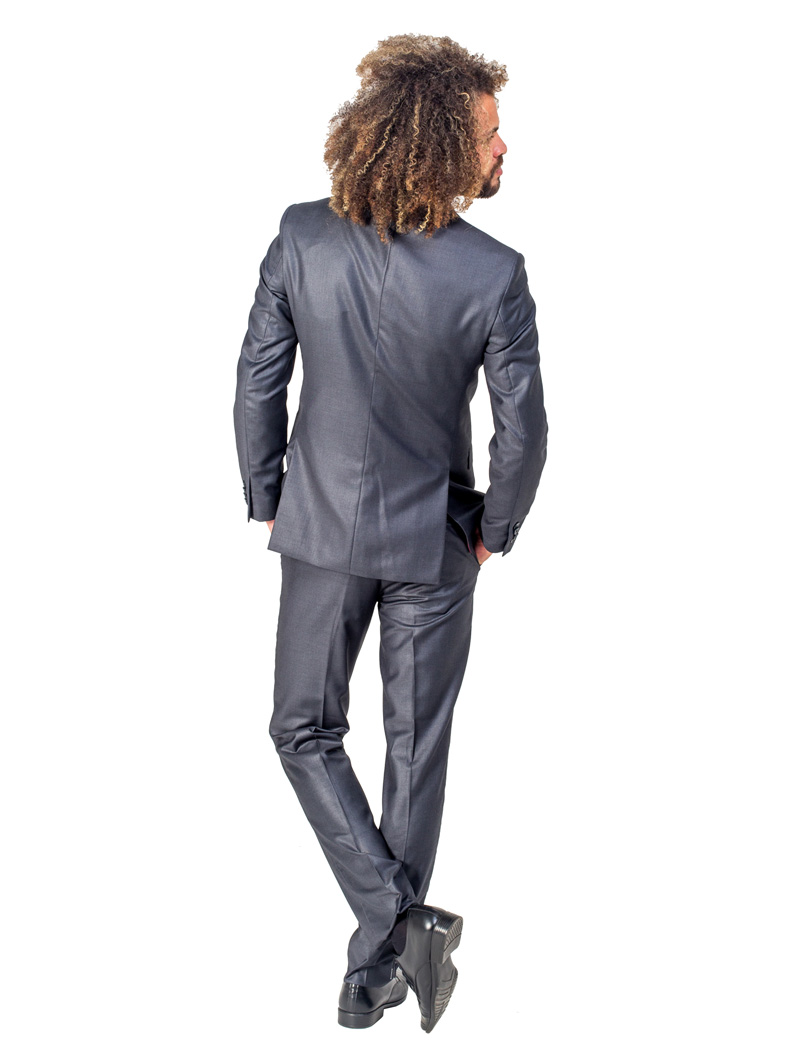 Terno Slim Cinza Chumbo Premium